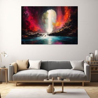 Beautiful Waterfall Painting
